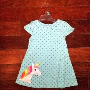Girls Sparkle Unicorn Swing Dress